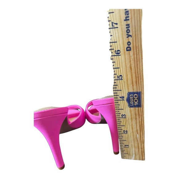 Steve Madden Erin Neon Pink Heeled Mule Sandals Vibrant Size 7.5 - Picture 6 of 10